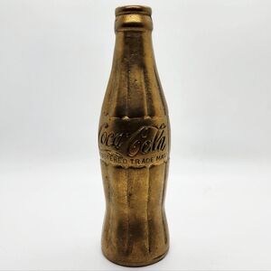 Vintage 1960's Brass Coca-Cola Bottle Collectible Coke Souvenir